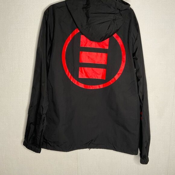 Independent Trading Raincoat Men’s Large Water-resistant Hooded Windbreaker Y2K - Picture 12 of 14